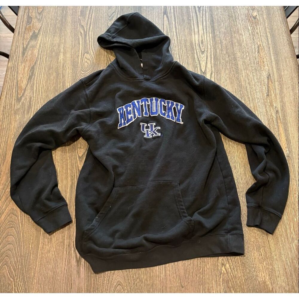 Genuine Stuff Women University Of Kentucky Wildcats Hoodie Pullover Black Size S